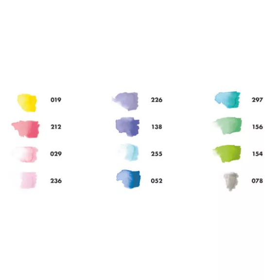 Marabu Aqua Pen Graphix akvarellfilc szett - "Ice Ice Baby" válogatás, 12 db