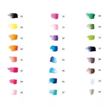   Marabu Aqua Pen Graphix akvarellfilc szett - "Octopy" válogatás, 24 db