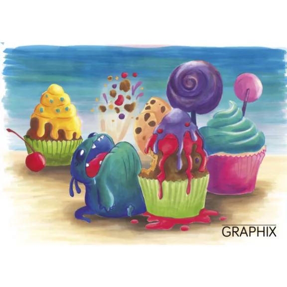 Marabu Sketch Marker Graphix vázlatfilc szett - "SUGARHOLIC", 12 db