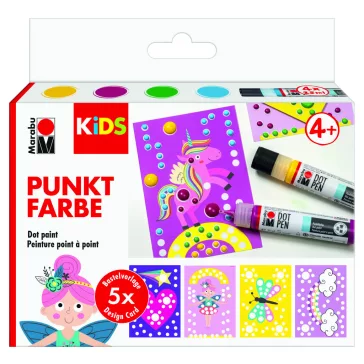   Marabu Kids Dot Pen pontozó festék szett - "Unicorn"