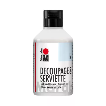   Marabu Decoupage & Serviette matt lakk és ragasztó - 250 ml