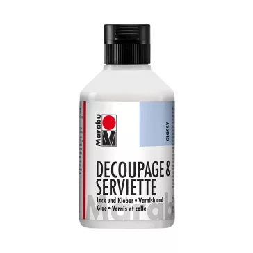   Marabu Decoupage & Serviette fényes lakk és ragasztó - 250 ml