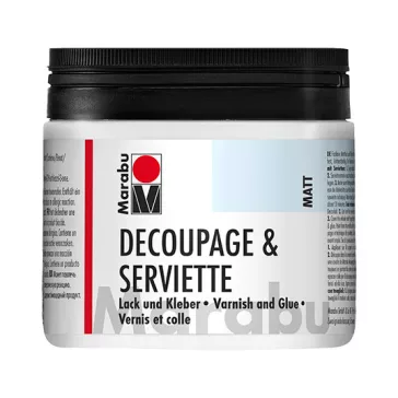   Marabu Decoupage & Serviette matt lakk és ragasztó - 500 ml
