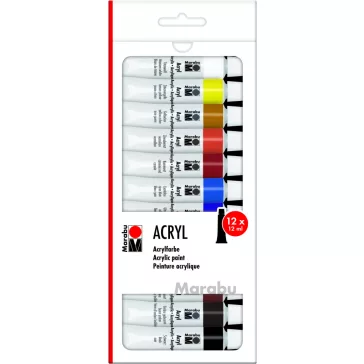 Marabu akrilfesték szett - 12 x 12 ml