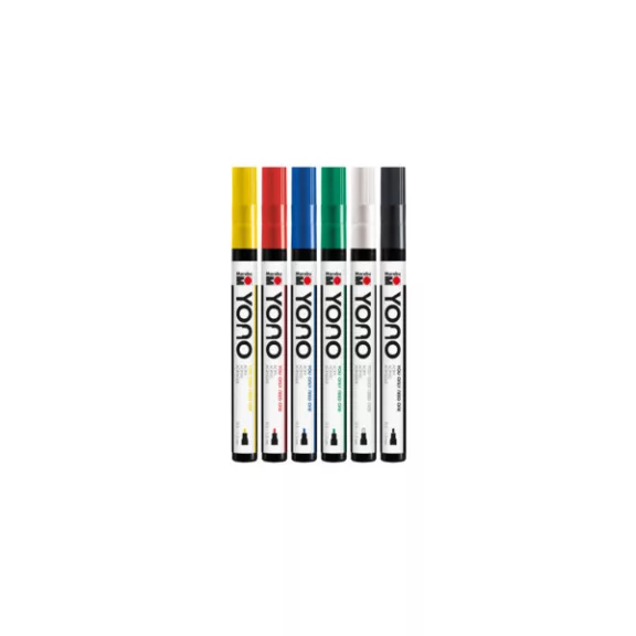 Marabu YONO Marker akrilfilc szett - 6 x 0,5-1,5 mm