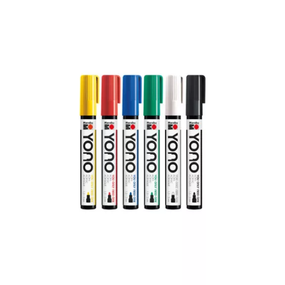 Marabu YONO Marker akrilfilc szett - 6 x1,5-3 mm