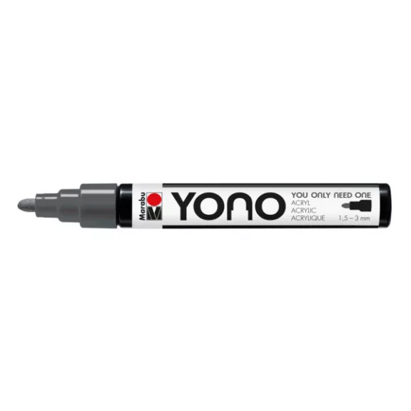 Marabu YONO Marker akrilfilc - sötétszürke 079, 1,5-3 mm