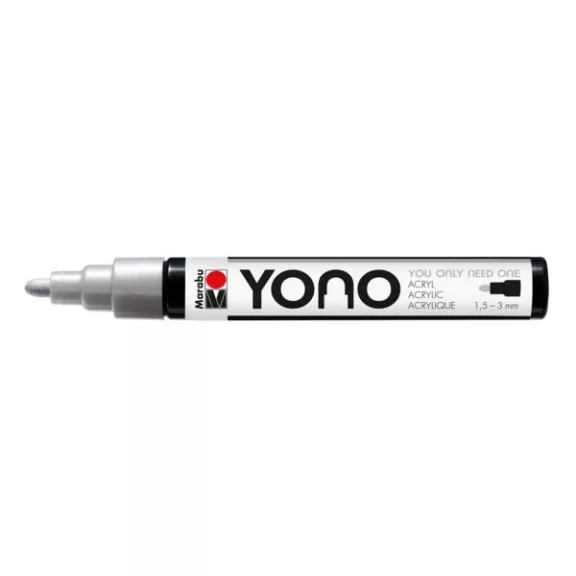 Marabu YONO Marker akrilfilc - ezüst 082, 1,5-3 mm