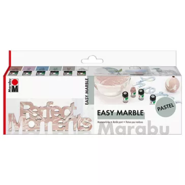   Marabu Easy Marble márványozó készlet - 5 x 15 ml, pasztell