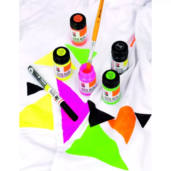 Marabu Textil Neon textilfesték szett - 4 x 15 ml