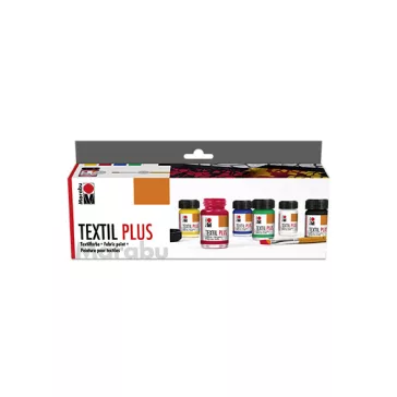 Marabu Textil Plus textilfesték kezdőkészlet - 6 x 15 ml
