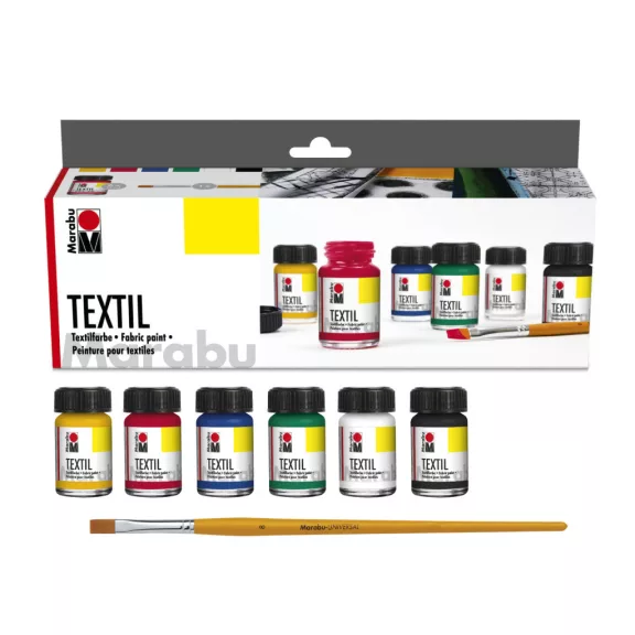 Marabu Textil textilfesték szett - 6 x 15 ml