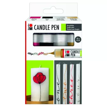 Marabu Candle Pen gyertyafestő toll szett - 4x25ml