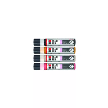 Marabu gyöngyház kontúrfesték szett - 4 x 25 ml