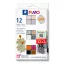 FIMO Effect süthető gyurma készlet - 12 x 25 g, Boho (Colour Pack)