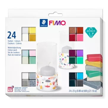 FIMO Effect süthető gyurma készlet - 24 x 25 g
