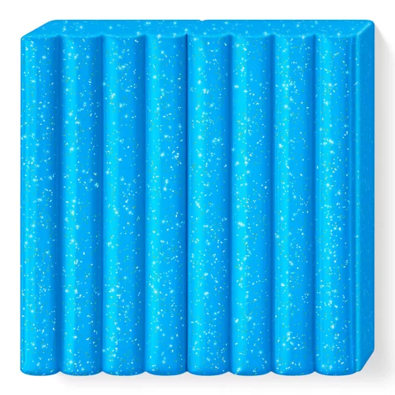 FIMO Kids süthető gyurma - csillámos kék, 42 g