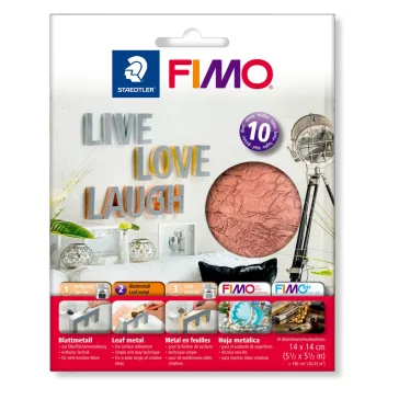 FIMO füstfólia -14x14 cm, 10 lap/csomag, réz