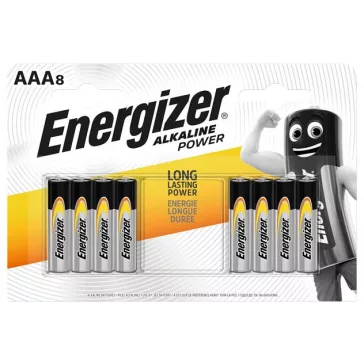 ENERGIZER Alkaline Power elem, 8 db - AAA mikro