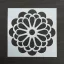 Festősablon (stencil) - Gréta, virág mandala minta