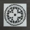 Festősablon (stencil) - Emma, virág mandala minta