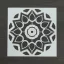 Festősablon (stencil) - Adél, virág mandala minta