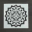 Festősablon (stencil) - Regina, virág mandala minta