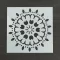 Festősablon (stencil) - Kamilla, virág mandala minta