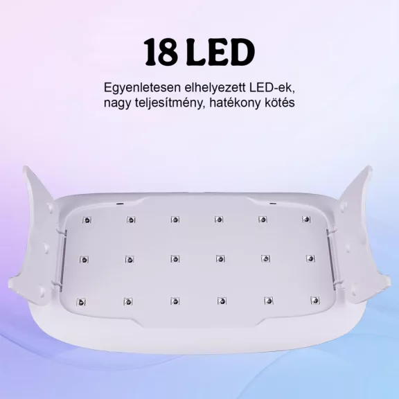 UV-lámpa USB-csatlakozóval - 18 LED, 18W