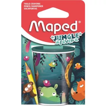 MAPED Jungle Fever hegyező, kétlyukú, tartályos