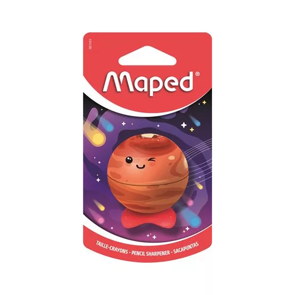 MAPED Planet hegyező, egylyukú, tartályos - bolygók, vegyes minták