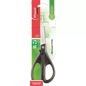 MAPED Essentials Green olló, irodai, 21 cm - fekete