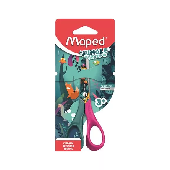 MAPED Jungle Fever Vivo olló, óvodai, 12 cm - vegyes színek