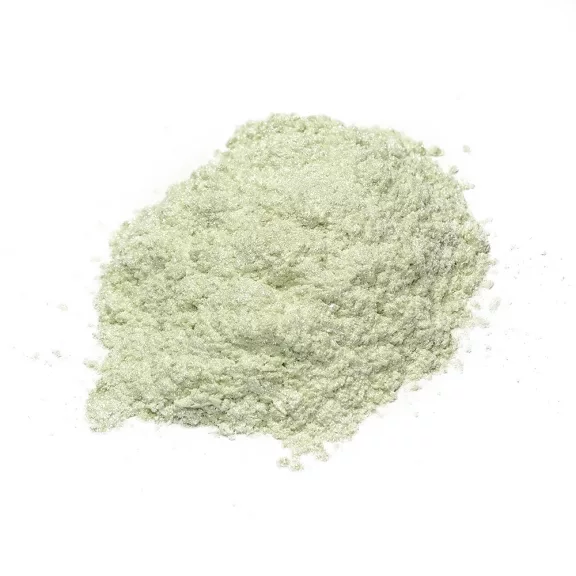Gyöngyház hatású mica pigment por - gyöngy zöld, 3g
