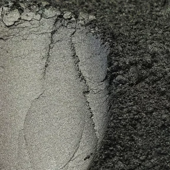 Gyöngyház hatású mica pigment por - grafit, 3g
