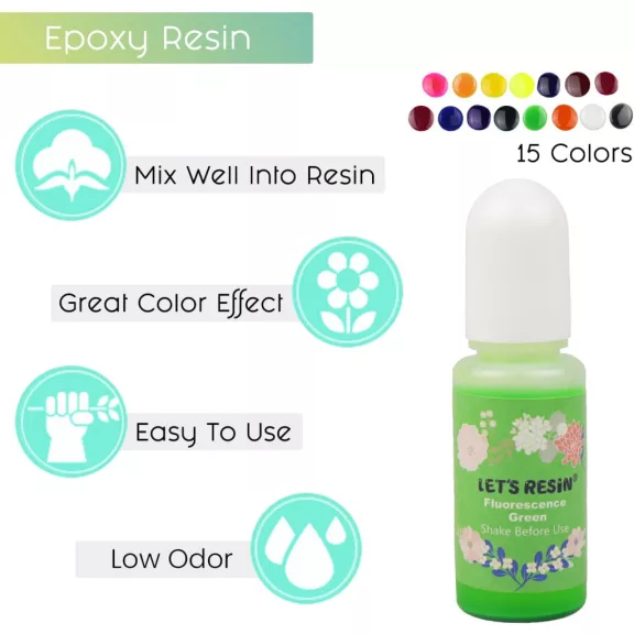 Let's Resin folyékony pigment - fehér, 10 ml