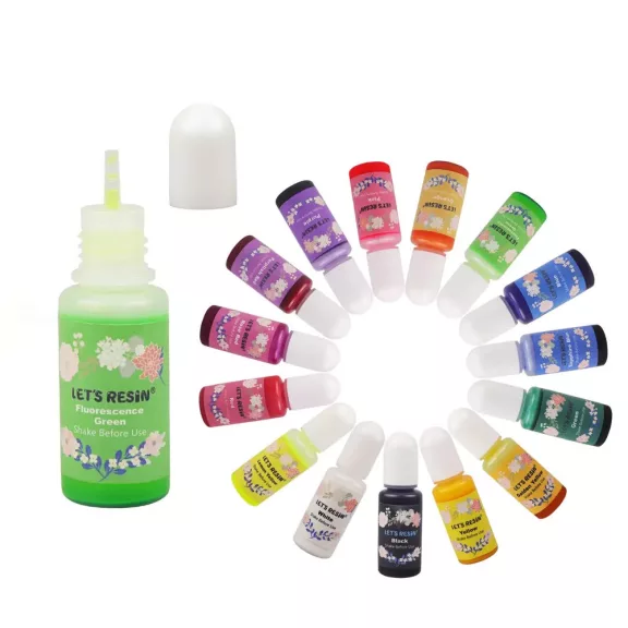 Let's Resin folyékony pigment szett - 15 x 10 ml