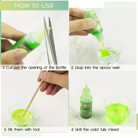 Let's Resin folyékony pigment szett - 15 x 10 ml