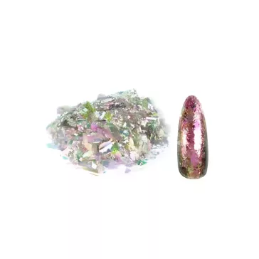   Let's Resin kaméleon effekt pehely - pink-oliva, Luxury Edition