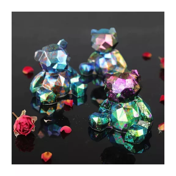 Let's Resin kaméleon effekt pehely - ibolya-türkiz, Luxury Edition