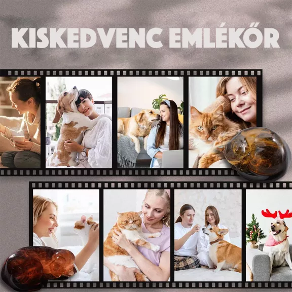 Let's Resin szilikon öntőforma - kisállatos emlékőr