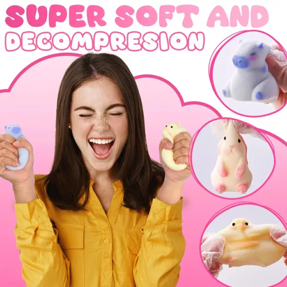 Let's Resin Squishy kezdő készlet - 4 cuki állatfigurával, 800 ml