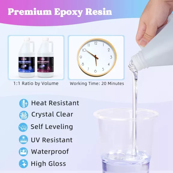 Let's Resin epoxi fedőgyanta - 3,6 liter