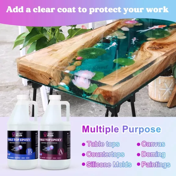 Let's Resin epoxi fedőgyanta - 3,6 liter