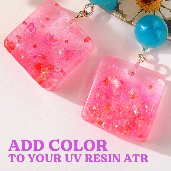 Let's Resin színes UV-gyanta készlet - 18 x 20 g