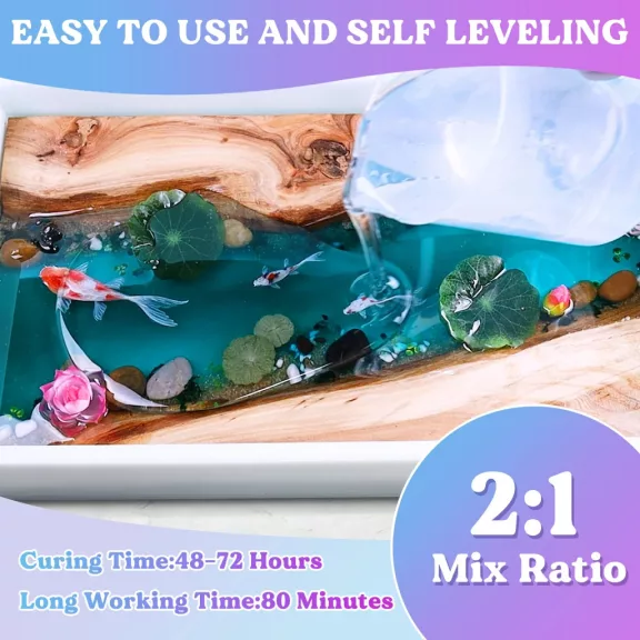 Let's Resin vastagon önthető epoxi öntőgyanta - 1,5 liter, lassú kötésű