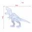 Szilikon öntőforma - t-rex