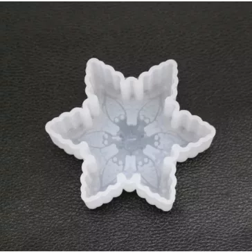 Szilikon öntőforma - 3D hópehely 2.