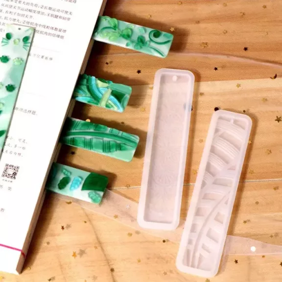 Szilikon öntőforma - mintás könyvjelző 5.