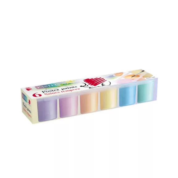 ICO Süni tempera készlet - 6 db TÉGELYES, pasztell
